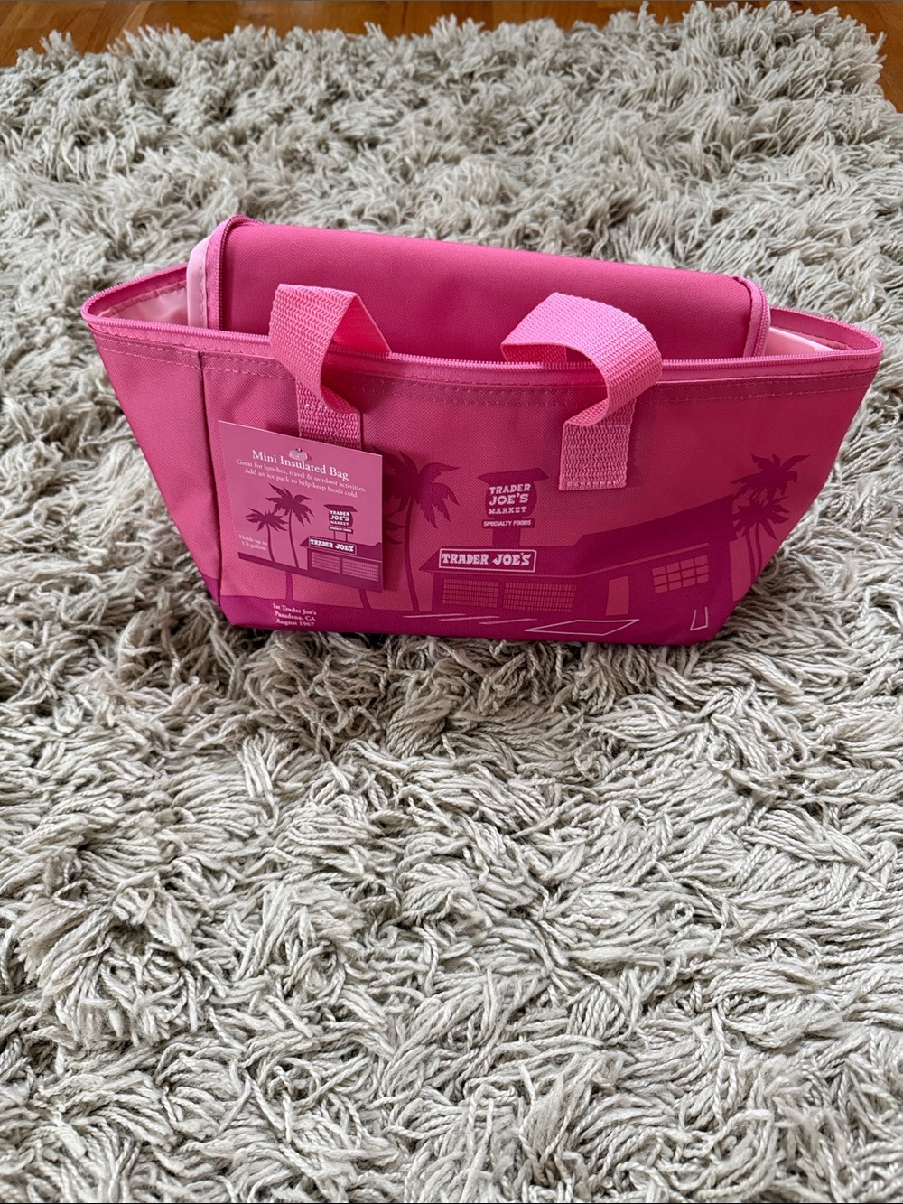 Trader Joe's Pink Mini Insulated Tote